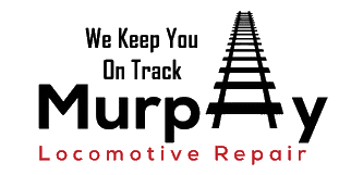 Murphy Locomotive Repair logo with tracks.